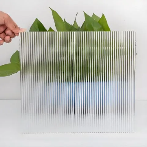 Reeded Pattern Tempered Glass